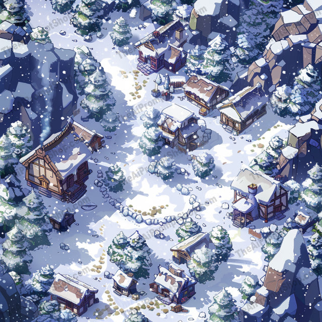 Stylized Game Maps AI MidJourney Image Prompt, 9497 Game Assets, midjourney, game maps, RPG map, adventure game, stylized map, urban map, forest map, snowy village, ancient ruins, colorful map, detailed game map, fantasy game map, video game assets, world map, 2D map, isometric map, top-down view, environment design, game level design, game assets, game design, Midjourney, Ai, Ai Image Prompt, Image Prompt, Prompt