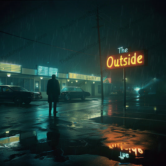 Mysterious Night Walk AI MidJourney Image Prompt, 8898 Animation & Cartoons, midjourney, mystery, night, solitude, lone figure, darkness, rain, urban, railway, mist, fog, nostalgia, intrigue, silhouette, lamp post, street, abandoned, moody, eerie, quiet, contemplative, Midjourney, Ai, Ai Image Prompt, Image Prompt, Prompt