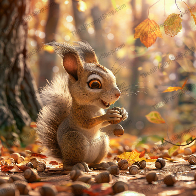 Whimsical Wildlife Art AI MidJourney Image Prompt, 8148animals, beautiful, bird, cat, colorful, enchanting, endearing, fantasy, golden light, innocence, magic, midjourney, natural, nature, rabbit, squirrel, vibrant, warm, whimsical wildlife art