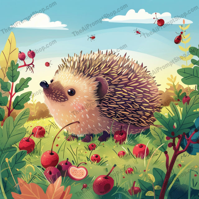Whimsical Woodland Creatures AI MidJourney Image Prompt, 9541 Storybook Illustrations, midjourney, woodland, animals, cute, hedgehog, bunny, squirrel, puppy, vibrant, whimsical, illustration, nature, charming, enchanting, playful, colorful, environment, forest, wildlife, character, adorable, Midjourney, Ai, Ai Image Prompt, Image Prompt, Prompt