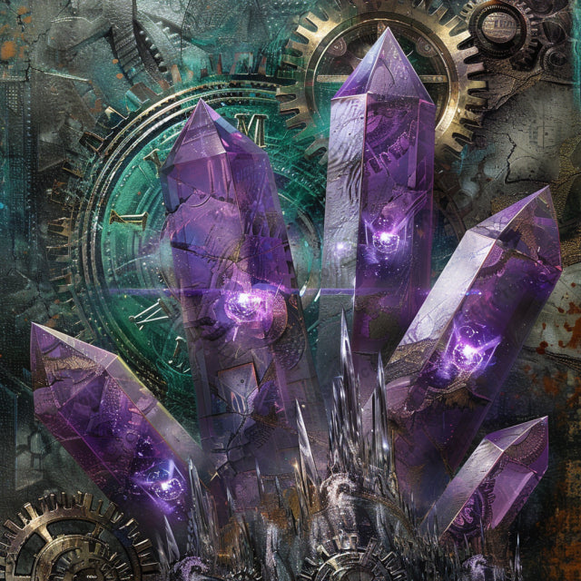 Steampunk Fantasy AI MidJourney Image Prompt, 9661 Fantasy, midjourney, steampunk, fantasy, gears, crystals, mechanical, butterflies, mushrooms, futuristic, intricate, vibrant, metallic, organic, imaginative, scene, art, design, surreal, technology, nature, creative, Midjourney, Ai, Ai Image Prompt, Image Prompt, Prompt