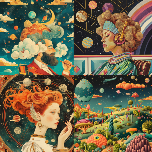 AI MidJourney Image Prompt, Cosmic Dreamscapes and Wonders, 4960Astral musings, Celestial voyages, chat gpt, chat gpt prompts, chatgpt, chatgpt prompts, Cosmic curiosity, Dreamy astrological art, Galactic landscapes, Intergalactic surrealism, midjourney, Planetary imagination, Space-time meditations, Stellar fantasies, Storybook Illustrations, Universe in thought