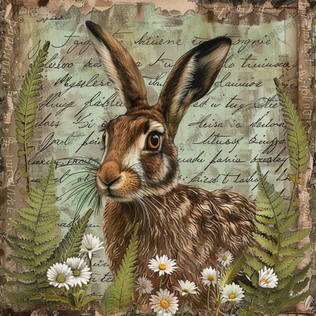 Rustic Woodland Animals Illustration AI MidJourney Image Prompt, 8243botanical art, deer, detailed, earthy tones, enchanting, forest, fox, home decor, nature, nostalgic, portraitmidjourney, rabbit, raven, rustic, vintage, wildlife, woodland animals illustration