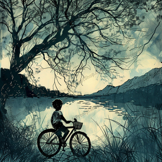 AI MidJourney Image Prompt, Dynamic Solitude, 4948chat gpt, chat gpt prompts, chatgpt, chatgpt prompts, Contemplative silhouettes, Cycling reflections, Expressive motion, Free-spirited gallop, Inked introspection, midjourney, Peaceful solitude, Rural reverie, Skateboarding thrills, Storybook Illustrations, Wild companions, Windswept moments