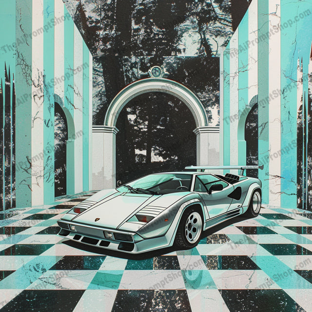 Classic Cars in Opulent Halls AI MidJourney Image Prompt, 9300 Mockups - Products, midjourney, classic cars, luxury cars, opulent halls, checkered floor, architectural design, vintage cars, classic automotive, vibrant colors, luxury design, architectural beauty, classic car art, visual fusion, car in hall, vintage luxury, classic design, opulent setting, car enthusiasts, automotive art, posh interiors, stylized imagery, Midjourney, Ai, Ai Image Prompt, Image Prompt, Prompt