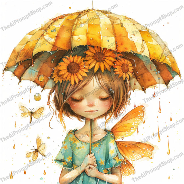 Whimsical Umbrella Girl Art AI MidJourney Image Prompt, 9440 Storybook Illustrations, midjourney, whimsical, umbrella, girl, storybook, illustration, fantasy, magic, enchanting, colorful, vibrant, imaginative, art, decor, design, creative, playful, unique, detailed, beautiful, charming, Midjourney, Ai, Ai Image Prompt, Image Prompt, Prompt