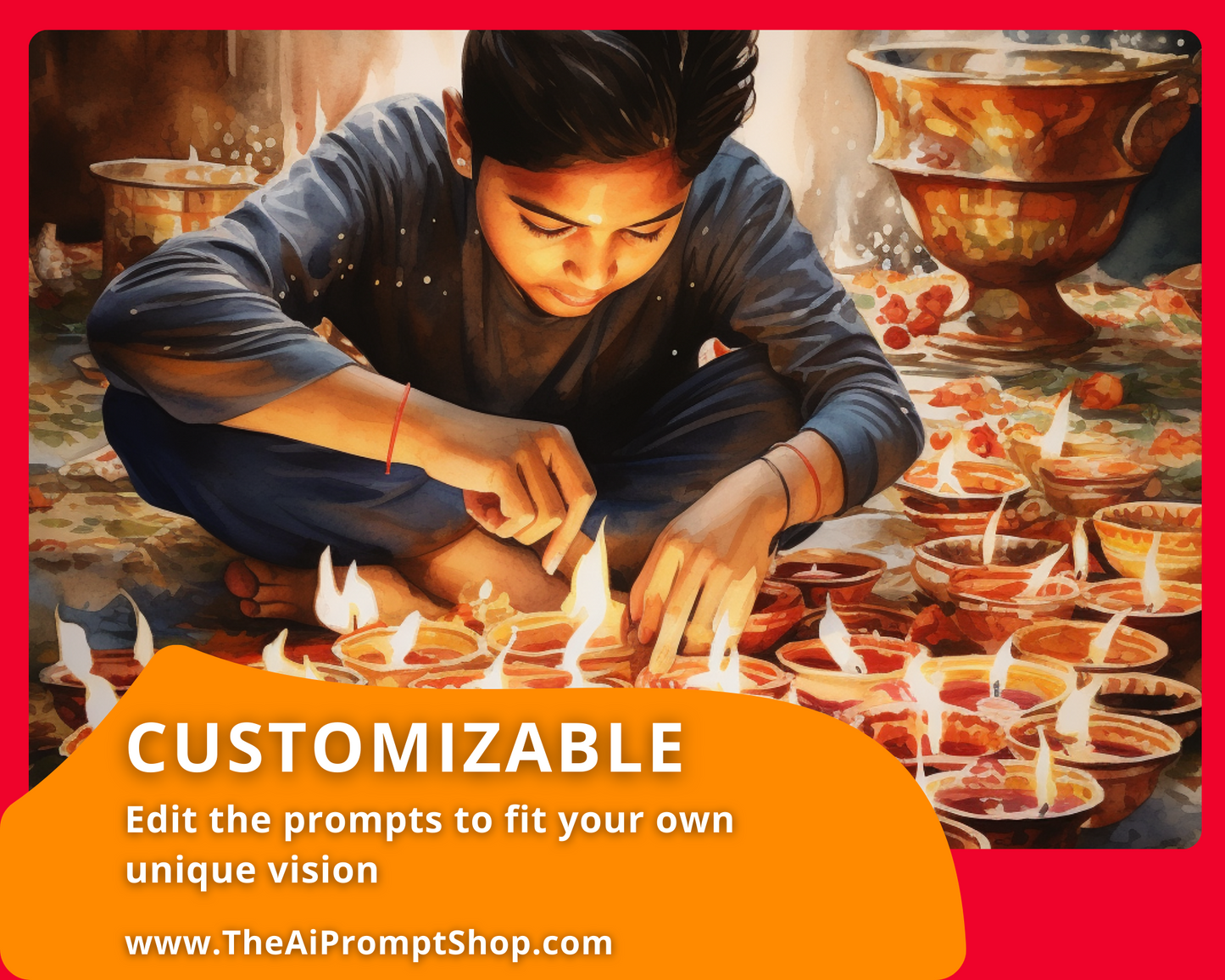 AI Image Prompts for Diwali Art
