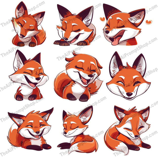 Cute Animal Illustrations AI MidJourney Image Prompt, 8175adorable, cartoon, charactermidjourney, children, creative art, cute animal illustration, design, expressive, fox, fun animals, owl, playful, puppy, rabbit, vibrant, whimsical