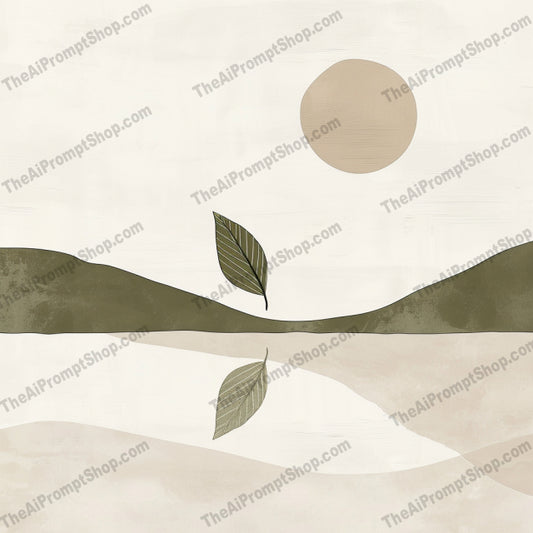 Minimalist Nature Landscapes AI MidJourney Image Prompt, 8318abstract, aesthetic, Ai, Ai Image Prompt, art, calm, contemporary, decor, earth tones, elegant, home decor, Image Prompt, landscape, Landscapes & Paintings, midjourney, minimalist, modern, nature, peaceful, Prompt, scenic, serene, simple shapes, stylish, tranquility, wall art