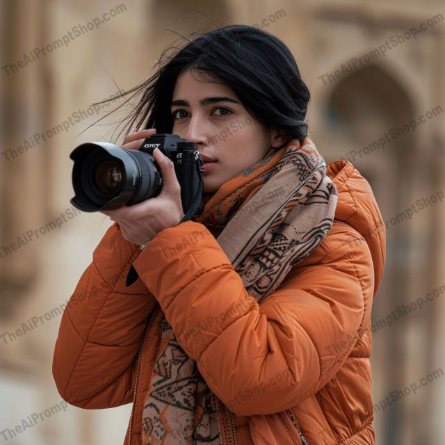 Photographers in Various Settings AI MidJourney Image Prompt, 9434 Portraits & People, midjourney, photography, photographers, camera, outdoors, nature, fall, scenery, landscape, travel, adventure, urban, market, park, autumn, sunset, shores, ocean, coast, hobby, art, passion, fashion, style, Midjourney, Ai, Ai Image Prompt, Image Prompt, Prompt