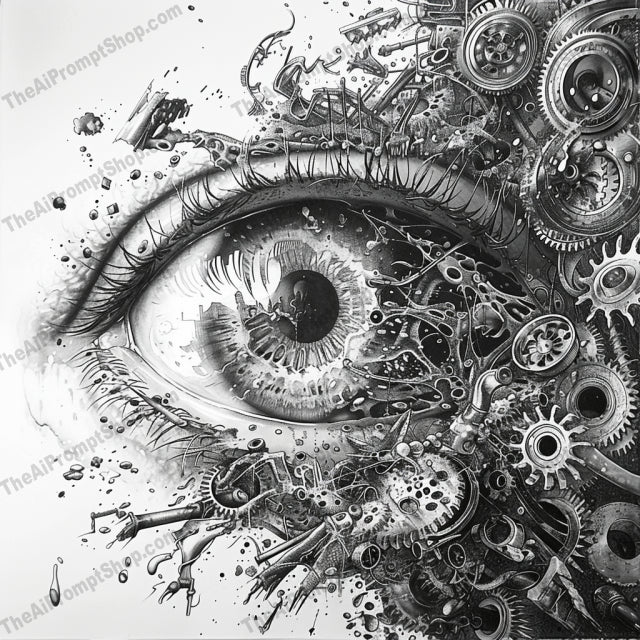 Fantasy and Sci-Fi Art AI MidJourney Image Prompt, 9289 Fantasy, midjourney, fantasy, sci-fi, black and white, art, illustration, dramatic, imaginative, intricate, detailed, creative, tree, book, magic, hand, spaceship, eye, mechanical, steampunk, surreal, mythical, cosmic, abstract, Midjourney, Ai, Ai Image Prompt, Image Prompt, Prompt