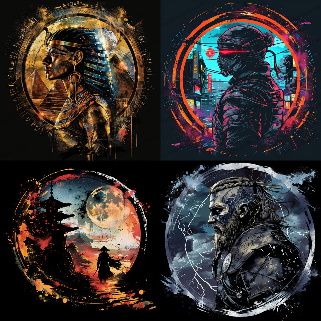 Artistic Character Designs AI MidJourney Image Prompt, 8943 Character Art, midjourney, art, character, design, ancient, futuristic, mystical, intricate, detailed, background, pharaoh, samurai, warrior, cyberpunk, stylized, colorful, illustration, digital, myth, legend, fantasy, Midjourney, Ai, Ai Image Prompt, Image Prompt, Prompt