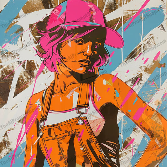 Dynamic Urban Street Art AI MidJourney Image Prompt, 9337 Animation & Cartoons, midjourney, urban, street art, graffiti, colorful, dynamic, hip-hop, fashion, expressive, modern, edgy, youth, vibrant, illustration, art, style, bold, characters, trendy, cool, pop culture, Midjourney, Ai, Ai Image Prompt, Image Prompt, Prompt