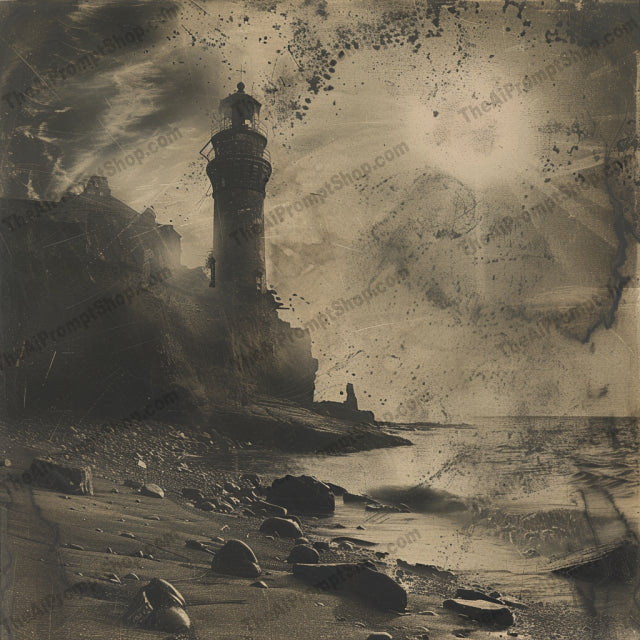 Haunting Vintage Scene AI MidJourney Image Prompt, 8150antique, artistic, atmospheric, classic, dramatic, eerie, haunting, historical adventure, midjourney, moody, nostalgia, old-world charm, photography, retro, scenic, sepia, steampunk, timeless, vintage