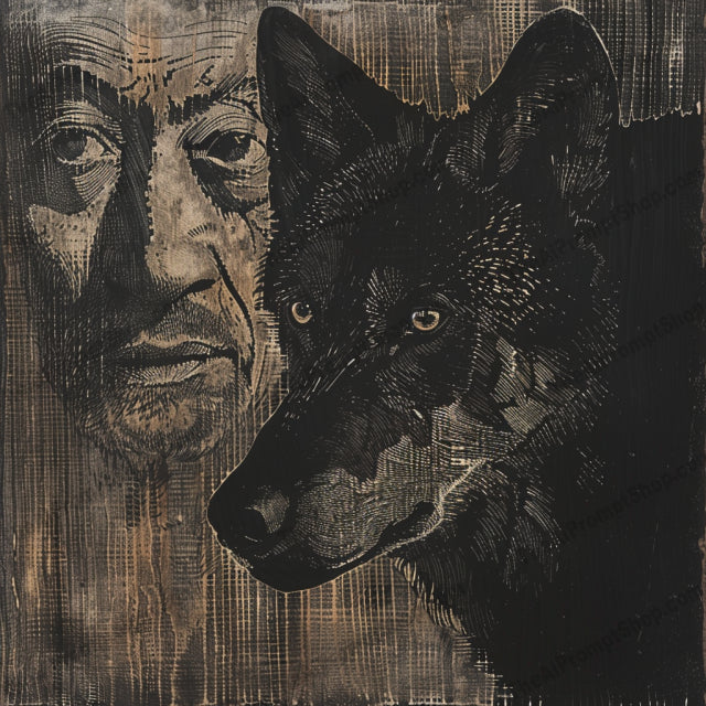 Dramatic Animal Illustrations AI MidJourney Image Prompt, 8962 Animals, midjourney, dramatic, art, illustrations, animals, dark, moody, textured, evocative, raven, cat, wolf, horse, detailed, intense, nature, woodcut, hand-drawn, creative, artistic, decor, Midjourney, Ai, Ai Image Prompt, Image Prompt, Prompt