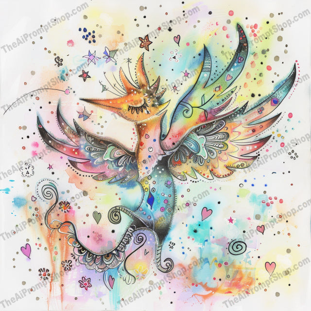 Whimsical Watercolor Fantasy AI MidJourney Image Prompt, 8042AI image prompts, artistic creativity, artistic exploration, colorful designs, colorful fantasy, creative inspiration, creative prompts, dreamy landscapes, enchanting characters, imaginative art, joyful art, lighthearted visuals, midjourney, playful illustrations, storytelling art, vibrant art, watercolor fantasy, watercolor painting, whimsical designs, whimsical watercolor