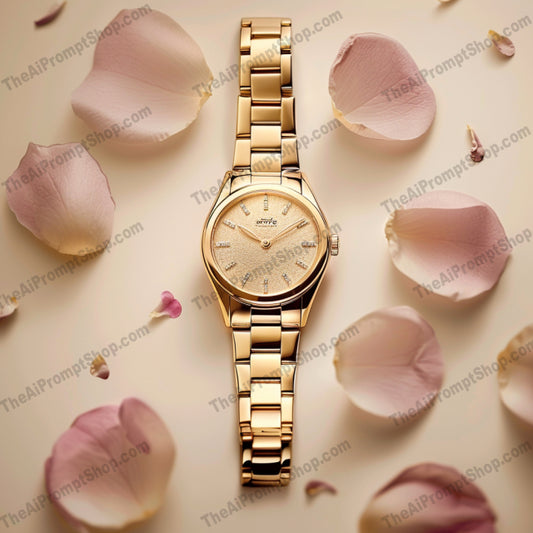 Stylized Premium Watch AI MidJourney Image Prompt, 8397accessory, Ai, Ai Image Prompt, chic, classic, designer, elegant, exclusive, fashion, glamorous, high-end, Image Prompt, luxury watch, midjourney, Mockups - Products, modern, premium, prestigious, Prompt, refined, sophisticated, stylish, timeless, timepiece, trendsetter, wristwatch