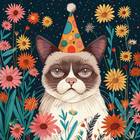 Whimsical Animal Celebrations AI MidJourney Image Prompt, 8021animals, artistic, balloons, bunny, cat, charming, cheerful, cute, dog, festive, joyful., midjourney, owl, party, personality, playful, whimsical