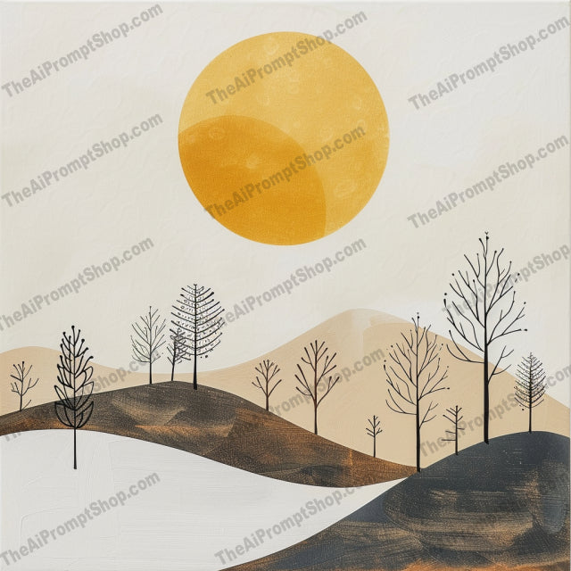 Minimalist Nature Landscapes AI MidJourney Image Prompt, 8318abstract, aesthetic, Ai, Ai Image Prompt, art, calm, contemporary, decor, earth tones, elegant, home decor, Image Prompt, landscape, Landscapes & Paintings, midjourney, minimalist, modern, nature, peaceful, Prompt, scenic, serene, simple shapes, stylish, tranquility, wall art