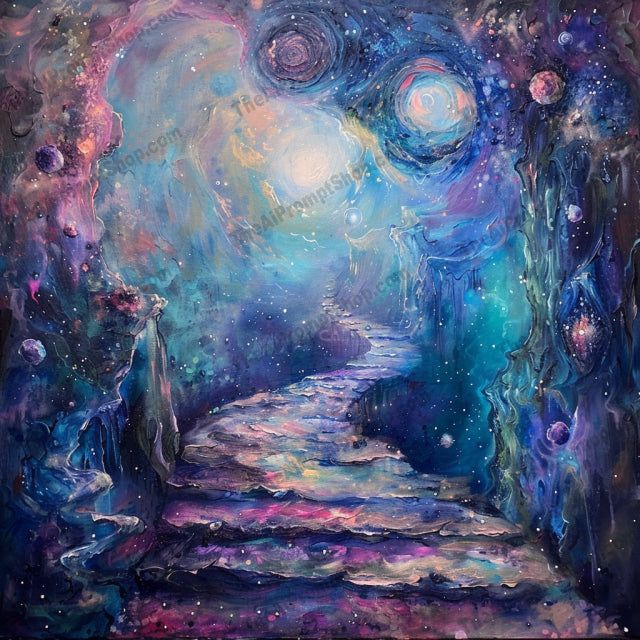 Dreamscape Doorways AI MidJourney Image Prompt, 8103adventure art, artistic escape, artistic worlds, colorful decor, cosmic art, dreamscape art, enchanting art, fantasy doorways, fantasy gateways, fantasy landscapes, imaginative decor, magical doorways, midjourney, modern fantasy, mystical pathways, otherworldly realms, surreal worlds