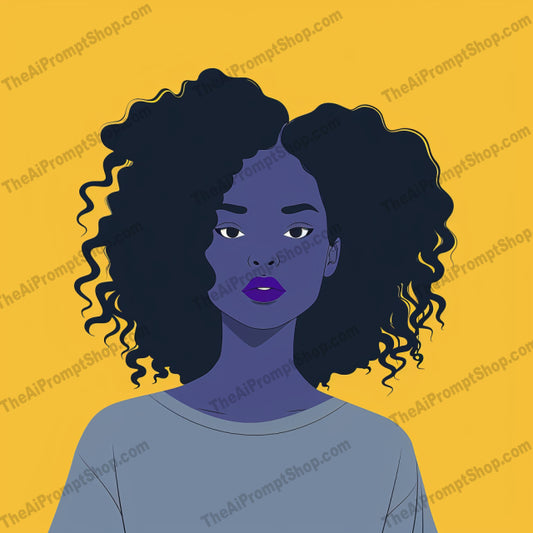 Modern Portrait Illustrations AI MidJourney Image Prompt, 9312 Portraits & People, midjourney, modern, portrait, illustrations, contemporary, hairstyles, bold colors, minimalist, trendy, fashion, graphic design, digital art, youthful, stylish, vibrant, cool, aesthetic, hair, clothing, artwork, creative, Midjourney, Ai, Ai Image Prompt, Image Prompt, Prompt