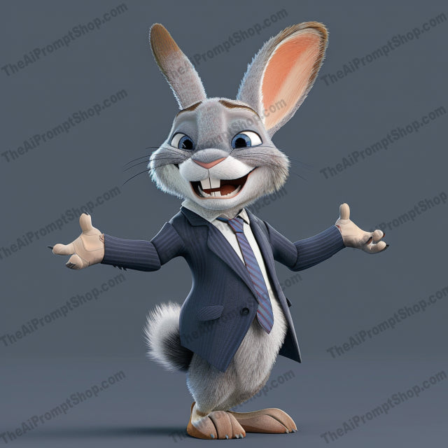 Anthropomorphic Animals in Suits AI MidJourney Image Prompt, 9017 Animals, midjourney, anthropomorphic, animals, suits, business attire, professional, creative, whimsical, bear, cat, rabbit, fox, character design, stylized, 3D, animation, cartoon, dressed up, fashion, unique, artistic, charming, Midjourney, Ai, Ai Image Prompt, Image Prompt, Prompt
