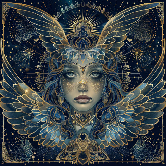 Cosmic Divine Art AI MidJourney Image Prompt, 8036AI image prompts, artistic exploration, celestial beauty, celestial designs, cosmic art, cosmic beings, cosmic journey, creative inspiration, creative prompts, detailed designs, divine aesthetics, divine beings, ethereal visuals, fantasy art inspiration, floral patterns, metaphysical art, midjourney, mystical art, mystical themes, otherworldly art, spiritual illustrations, spiritual symbolism, transcendent art, visionary art