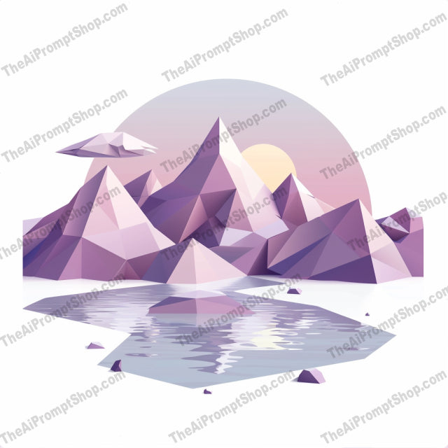 Polygonal Nature Landscapes AI MidJourney Image Prompt, 9345 Landscapes & Paintings, midjourney, polygonal, art, landscape, nature, underwater, desert, urban skyline, snowy mountains, geometric, vivid, colorful, intricate, sceneries, art enthusiasts, polygon shapes, digital art, low poly art, decorative, modern art, nature depiction, Midjourney, Ai, Ai Image Prompt, Image Prompt, Prompt