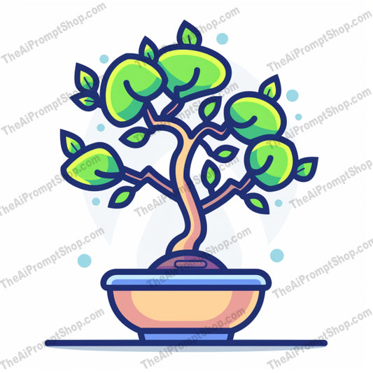 Vibrant Potted Plant Illustration AI MidJourney Image Prompt, 8174aesthetic design, artistic, botanical, colorful, creativemidjourney, decorative, digital art, graphic art, greenery, home decor, illustration, indoor plant, modern, nature, plants, potted plant, stylized, vibrant, wall art