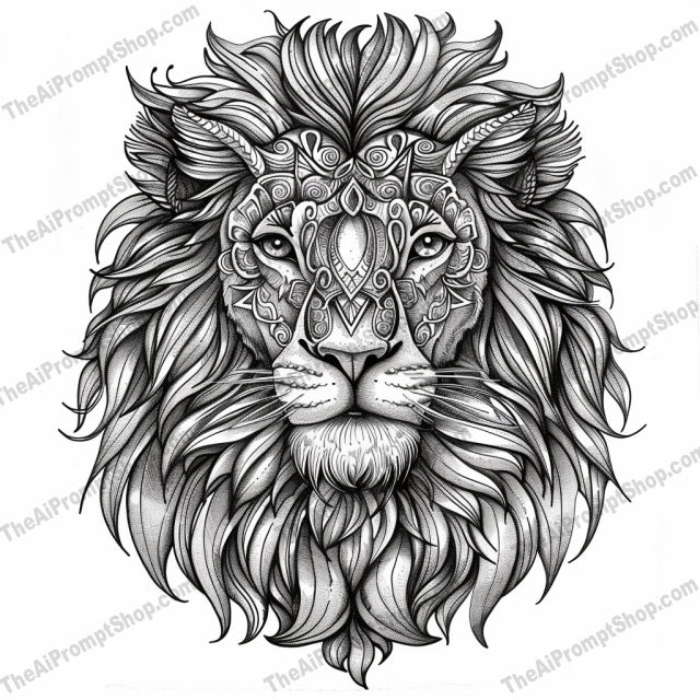 Intricate Animal Illustrations AI MidJourney Image Prompt, 9419 Coloring Pages, midjourney, intricate, animal, illustration, black and white, detailed, elaborate, art, design, patterns, textures, fox, lion, peacock, butterfly, nature, wildlife, artistic, decorative, elegant, beautiful, creative, sketch, drawing, Midjourney, Ai, Ai Image Prompt, Image Prompt, Prompt