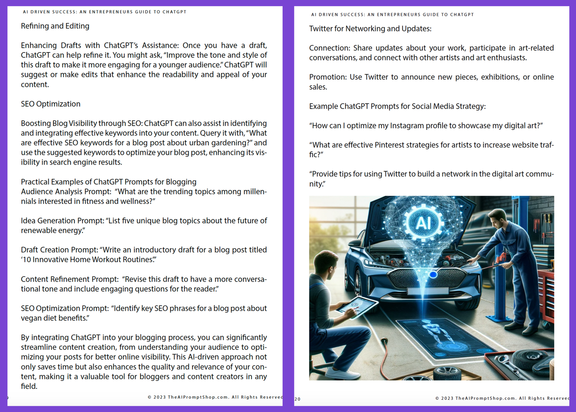 AI Driven Successai, AI Book, Chatgpt prompts, ebook, entrepreneur guide, pasive icome