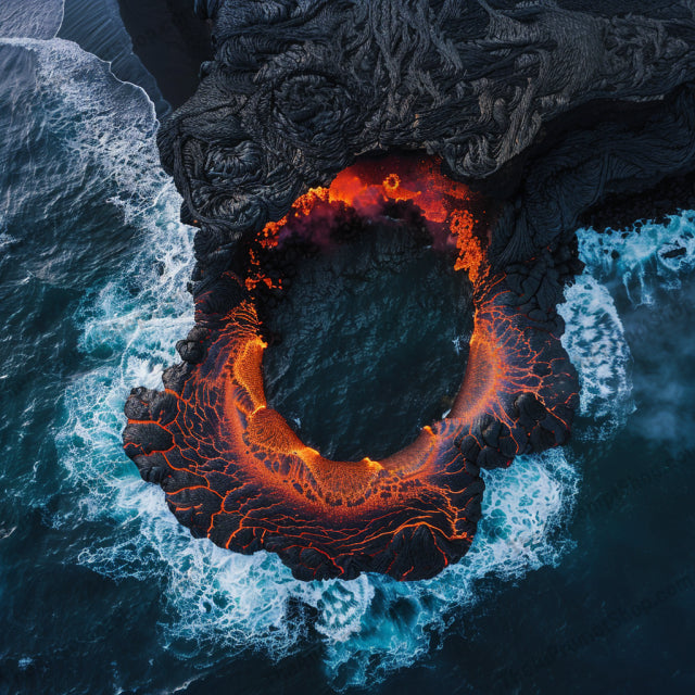 Aerial Island and Ocean Views AI MidJourney Image Prompt, 8218aerial view, atoll, beach, coastal, drone, explore, islands, landscape, natural beauty, nature, ocean, outdoor, photography, scenic, seascape, travel, tropical, volcanic, watermidjourney, wildlife