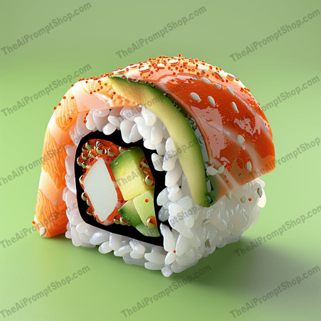 Vibrant Food Illustration AI MidJourney Image Prompt, 83273D, Ai, Ai Image Prompt, appetizing, artistic, culinary art, delicious, detailed, digital art, donut, eye-catching, food art, food illustration, graphic design, illustration, Image Prompt, Isometrics & Icons, midjourney, pizza, popular foods, Prompt, realistic, sushi, taco, vibrant colors, visual art