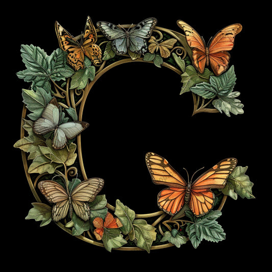AI MidJourney Image Prompt, Ornate Alphabet Series, 4460Alphabetical nature art, Animal adorned initials, Artistic lettering with wildlife, Botanical letter design, Decorative lettering art, Elegant floral letters, Fauna alphabet artwork, Floral wildlife monograms, Florals, Illustrated animal alphabets, midjourney, Nature-inspired typography, Ornate animal alphabet