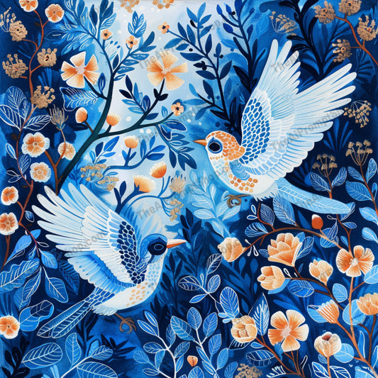 AI MidJourney Image Prompt, Midnight Garden, 4463Creatures of the night illustration, Enchanted night garden, Fauna in bloom artistry, Floral and animal nocturne, Florals, midjourney, Midnight flora and fauna, Moonlit botanicals, Nighttime flower depiction, Nocturnal garden illustration, Twilight nature scene, Vivid garden at dusk, Wildlife botanical art