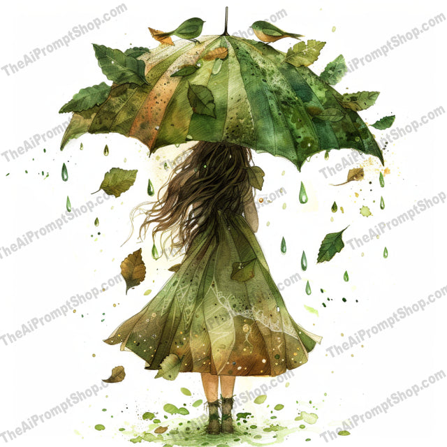Whimsical Umbrella Girl Art AI MidJourney Image Prompt, 9440 Storybook Illustrations, midjourney, whimsical, umbrella, girl, storybook, illustration, fantasy, magic, enchanting, colorful, vibrant, imaginative, art, decor, design, creative, playful, unique, detailed, beautiful, charming, Midjourney, Ai, Ai Image Prompt, Image Prompt, Prompt
