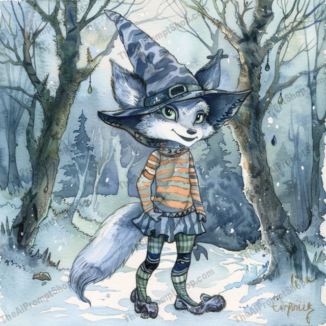 Whimsical Winter Creatures AI MidJourney Image Prompt, 9654 Storybook Illustrations, midjourney, whimsical, winter, creatures, illustration, colorful, forest, snow, adorable, playful, magical, fantasy, cute, artwork, characters, cartoonish, winter fashion, stripes, hats, scarves, enchanted, Midjourney, Ai, Ai Image Prompt, Image Prompt, Prompt