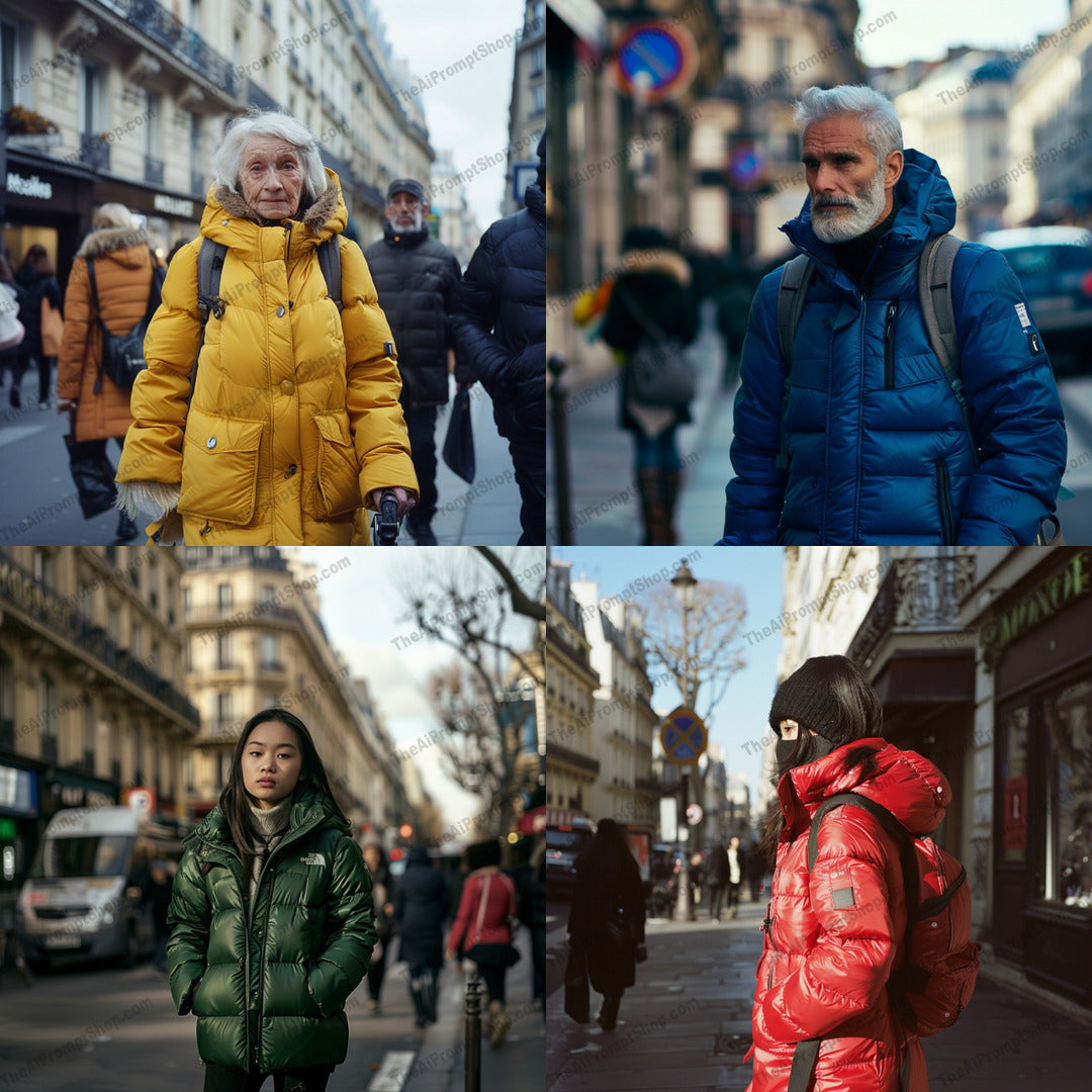 Stylish Winter City Walk AI MidJourney Image Prompt, 9318 Landscapes & Paintings, midjourney, winter, stylish, city walk, fashion, urban, street style, coat, jacket, bustling city, seasonal attire, cool weather, outerwear, trendy, casual, modern, backpack, cityscape, street, fashionable, lifestyle, Midjourney, Ai, Ai Image Prompt, Image Prompt, Prompt