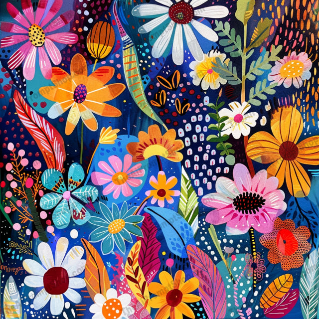 AI MidJourney Image Prompt, Kaleidoscope Bloom Patterns, 4489Abstract flower design, anime, Blossom artwork, Bold nature prints, chat gpt, chat gpt prompts, chatgpt, chatgpt prompts, Colorful botanical art, Floral fabric design, Florals, Folk art flowers, Kaleidoscopic garden, midjourney, Rich floral textures, Textured petals illustration, Vibrant floral pattern, Whimsical garden display