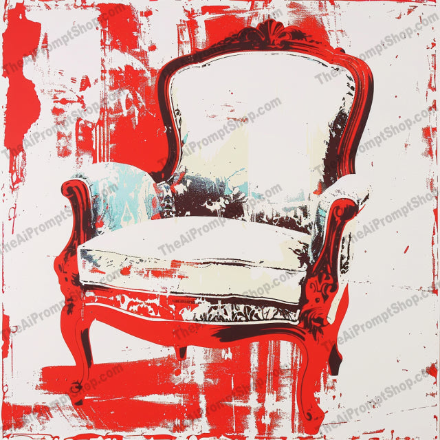 Retro Pop Art Furniture AI MidJourney Image Prompt, 8190art print, artistic, bold design, colorful, contemporary, decorativemidjourney, eclectic style, furniture, graphic design, home decor, interior decor, mid-century modern, modern art, pop art, retro, statement piece, stylish, unique, vibrant colors, vintage, visual art