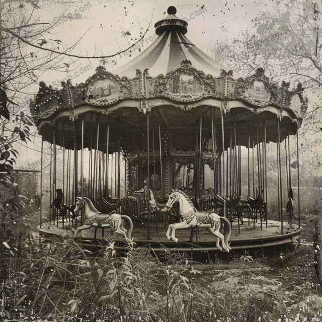 Haunting Vintage Scene AI MidJourney Image Prompt, 8150antique, artistic, atmospheric, classic, dramatic, eerie, haunting, historical adventure, midjourney, moody, nostalgia, old-world charm, photography, retro, scenic, sepia, steampunk, timeless, vintage