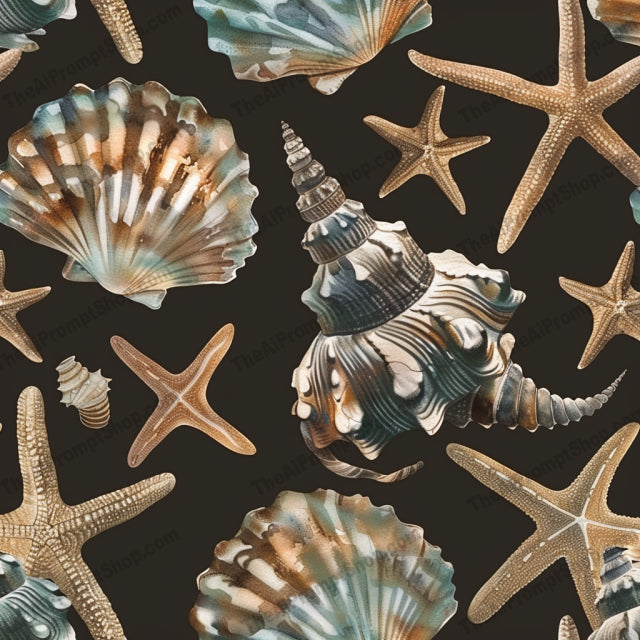Elegant Nature Patterns AI MidJourney Image Prompt, 9297 Patterns & Wallpapers, midjourney, elegant, nature, autumn leaves, butterflies, flowers, berries, seashells, starfish, woodland, illustration, artistic, beautiful, intricate, dark background, colorful, detailed, texture, natural elements, floral, organic, Midjourney, Ai, Ai Image Prompt, Image Prompt, Prompt