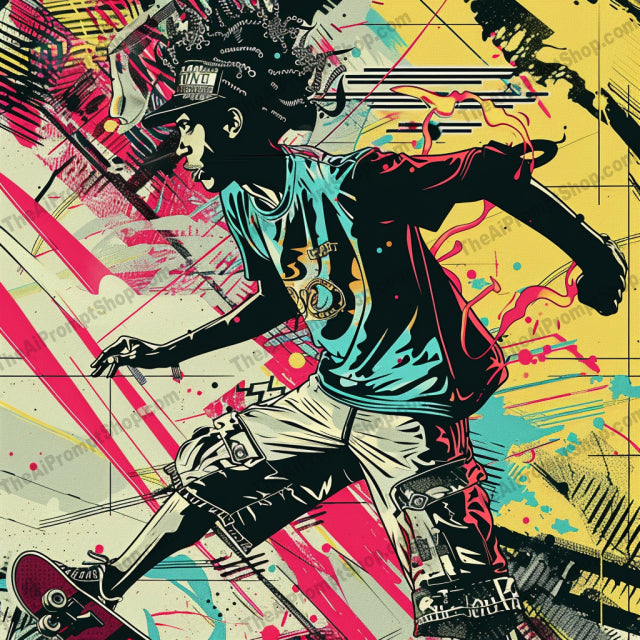 Dynamic Urban Street Art AI MidJourney Image Prompt, 9337 Animation & Cartoons, midjourney, urban, street art, graffiti, colorful, dynamic, hip-hop, fashion, expressive, modern, edgy, youth, vibrant, illustration, art, style, bold, characters, trendy, cool, pop culture, Midjourney, Ai, Ai Image Prompt, Image Prompt, Prompt