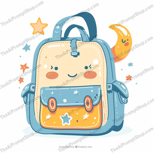 Cute Cartoon Backpacks AI MidJourney Image Prompt, 8899 Animation & Cartoons, midjourney, cartoon, cute, backpacks, illustration, playful, children, whimsical, adorable, character, vibrant, fun, colorful, youthful, happy, joyful, kid-friendly, creative, amusing, cheerful, design, Midjourney, Ai, Ai Image Prompt, Image Prompt, Prompt