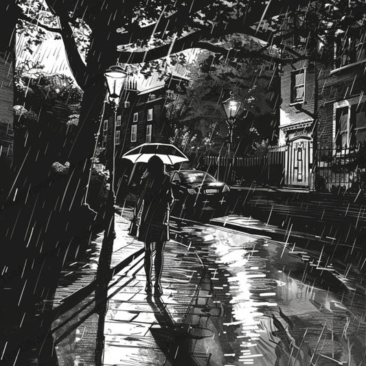 AI MidJourney Image Prompt, Urban Contrast, 4929chat gpt, chat gpt prompts, chatgpt, chatgpt prompts, City at dusk, Colorful abstraction, Expressive brushwork, High contrast, midjourney, Monochromatic urban life, Rain-soaked streets, Romantic silhouettes, Seasonal changes, Storybook Illustrations, Streetlight glow, Vibrant fall foliage