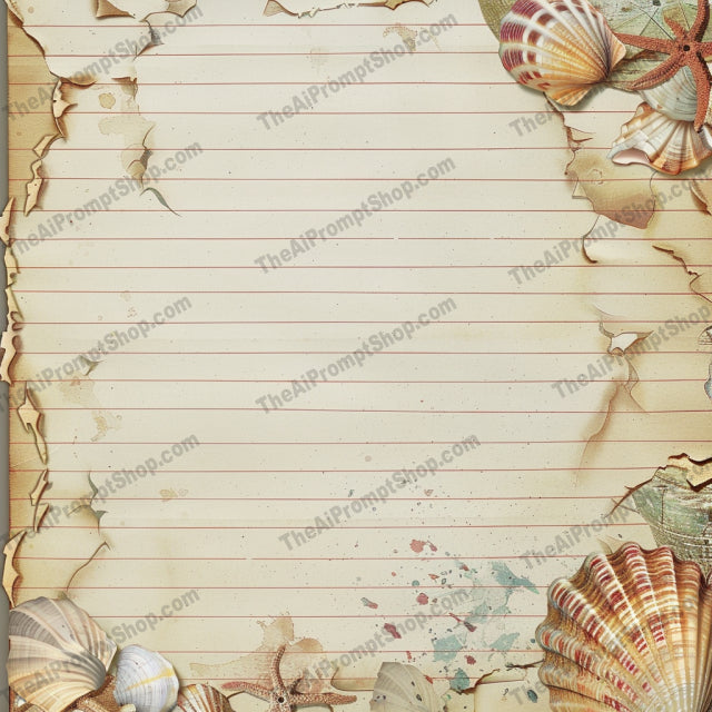 Vintage Journal Pages AI MidJourney Image Prompt, 9264 Patterns & Wallpapers, midjourney, vintage, journal, botanical, cosmic, parchment, butterfly, shells, fruits, stars, flowers, aged paper, ornate, antique, old paper, scrapbooking, retro, rustic, decorative, writing, stationery, Midjourney, Ai, Ai Image Prompt, Image Prompt, Prompt