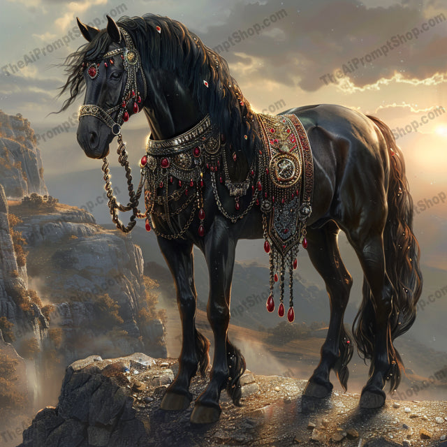 Mystical Creatures and Beings AI MidJourney Image Prompt, 9373 Fantasy, midjourney, fantasy, mystical, creatures, beings, nature, jewelry, elaborate, detailed, colorful, horse, peacock, forest, portrait, elegant, enchanting, nature, mythical, ornate, fantasy art, mythology, Midjourney, Ai, Ai Image Prompt, Image Prompt, Prompt