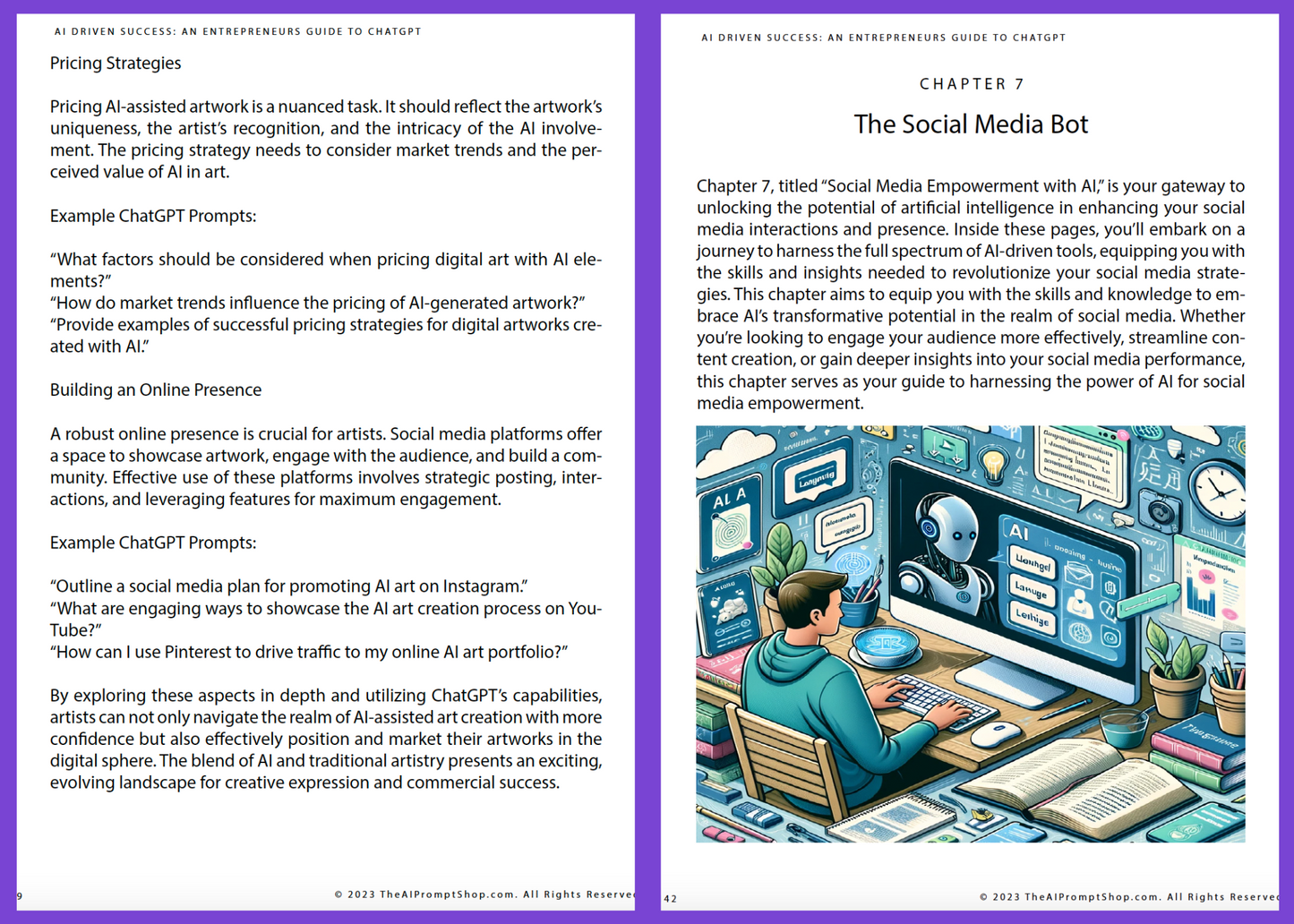 AI Driven Successai, AI Book, Chatgpt prompts, ebook, entrepreneur guide, pasive icome