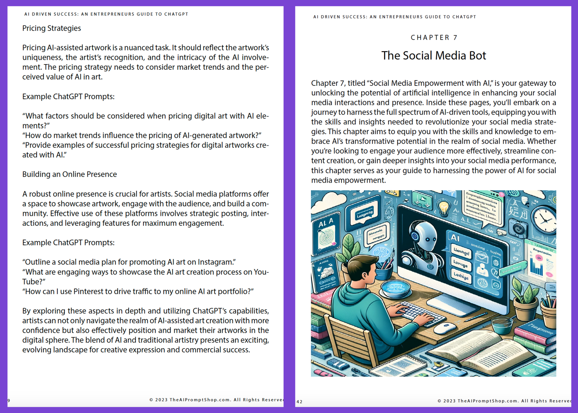 AI Driven Successai, AI Book, Chatgpt prompts, ebook, entrepreneur guide, pasive icome