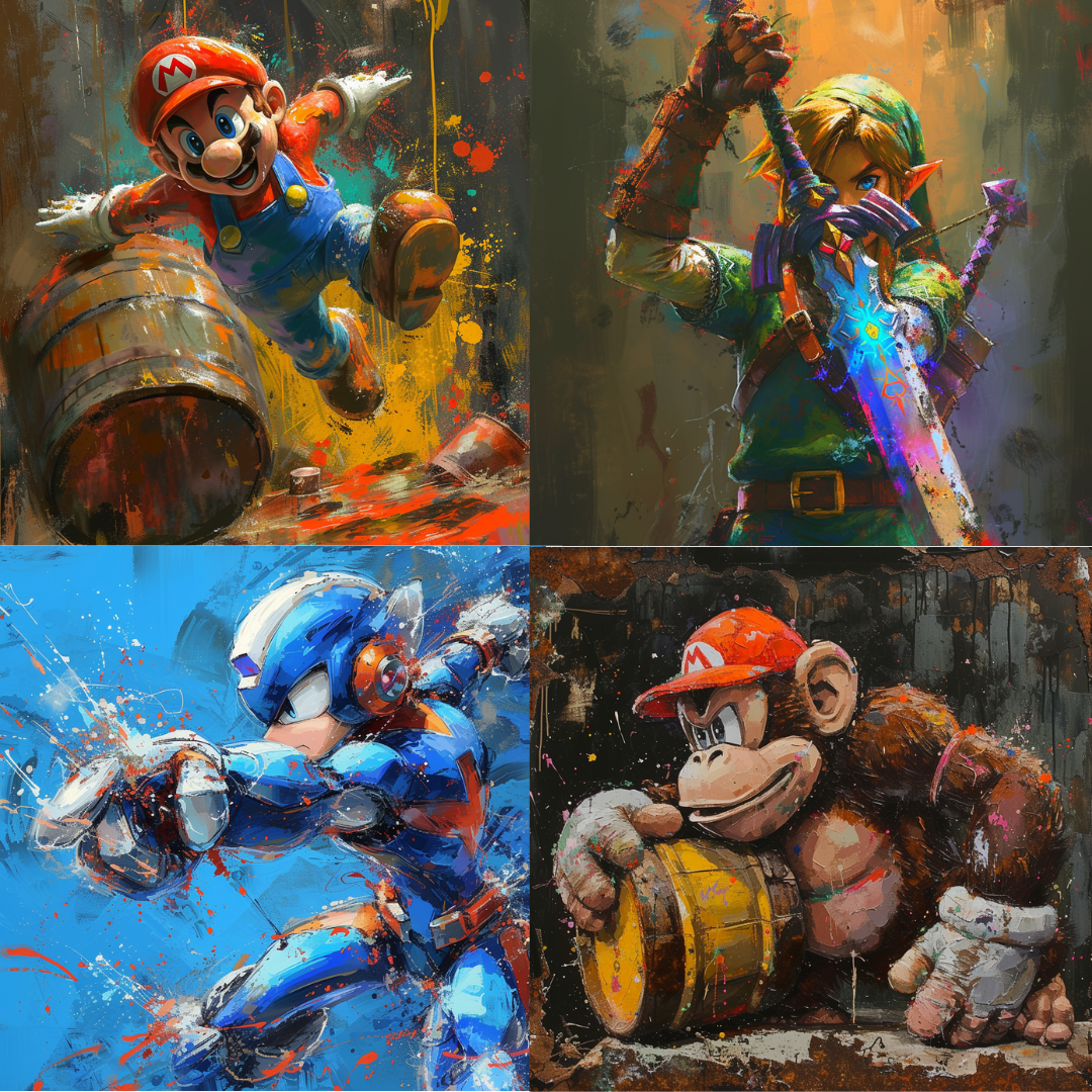 Character art in a fantasy style created from an AI image prompt.